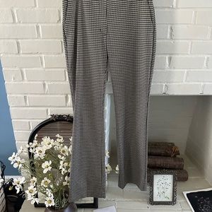 EXPRESS Mid rise houndstooth boot cut pants
